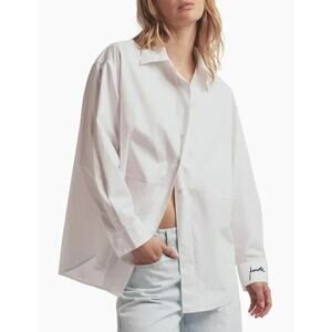 Favorite Daughter The Doors Always Open Ex Boyfriend Button Up Shirt White XL